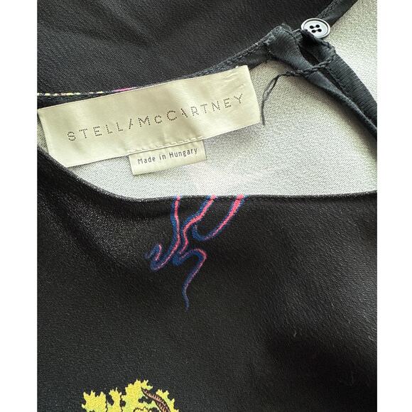 Stella McCarrney Multicolor Psychedelic Trees Shift Dress Size Medium (EU 40) - Picture 7 of 11